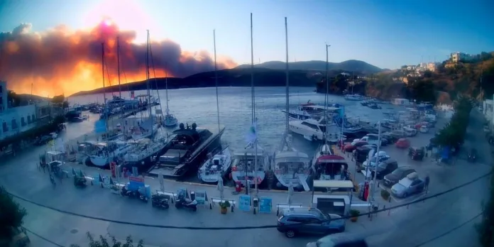 Χάρτης καμένων εκτάσεων στη Σκύρο